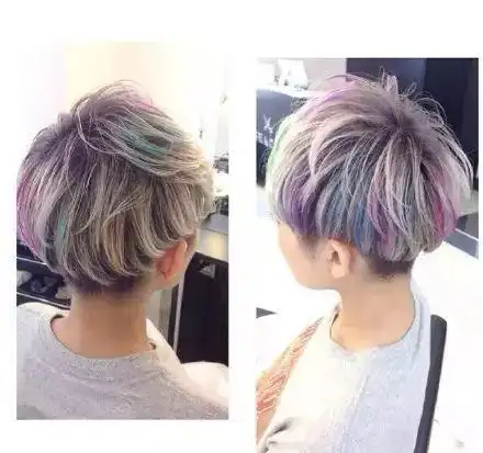 短发染色有多美多潮让人心动的短发打扮