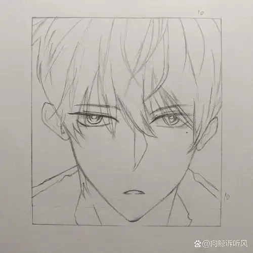 漫画男主|谢俞|帅哥|简笔画含教程