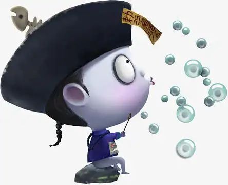 僵尸人物aipng手绘铜钱png卡通q版贴纸小人png万圣节兔子插画aijpg