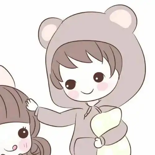 扣扣情侣头像可爱小孩头像一对_头像图片_扣扣乐园