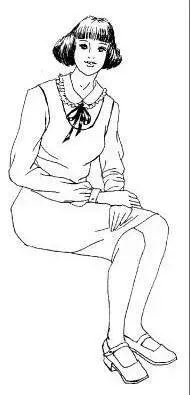 人物坐姿简笔画男