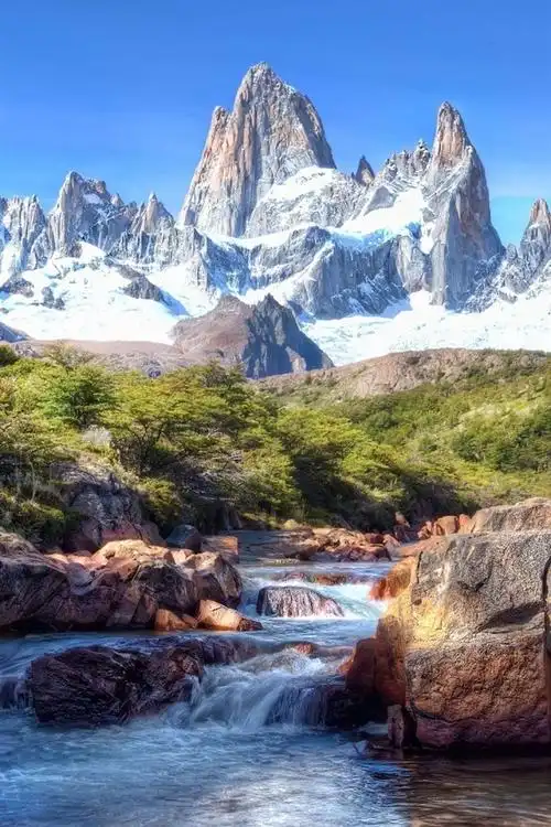 壁纸 洛矶山脉,雪,溪,石头,自然景观 1920x1200 hd 高清壁纸, 图片