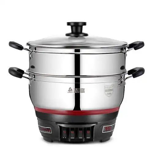 chigo/志高特厚多功能电热锅家用炒菜电炒锅蒸煮炒一体锅多用电锅