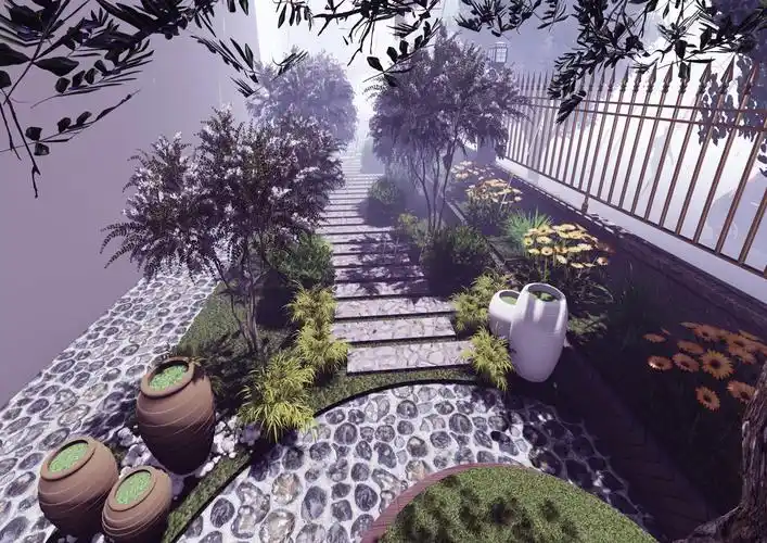 私家庭院景观效果图|空间|景观设计|梨7151566 - 原创作品 - 站酷