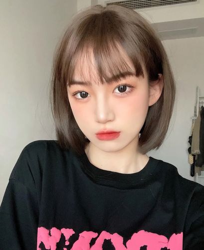 假发女短发bobo头蓬松自然空气刘海网红可爱修圆脸锁骨学生假发套
