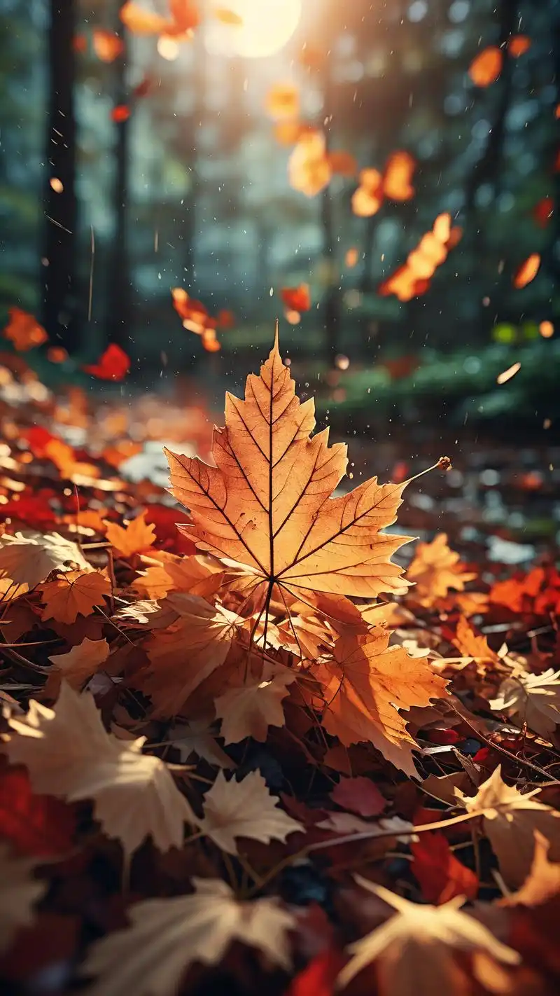 伤感落叶壁纸,让人陷入沉思94 这组伤感落叶壁纸,真的让人忍不住