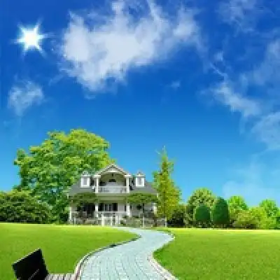 蓝天白云草地风景_风景静物头像_我要个性网