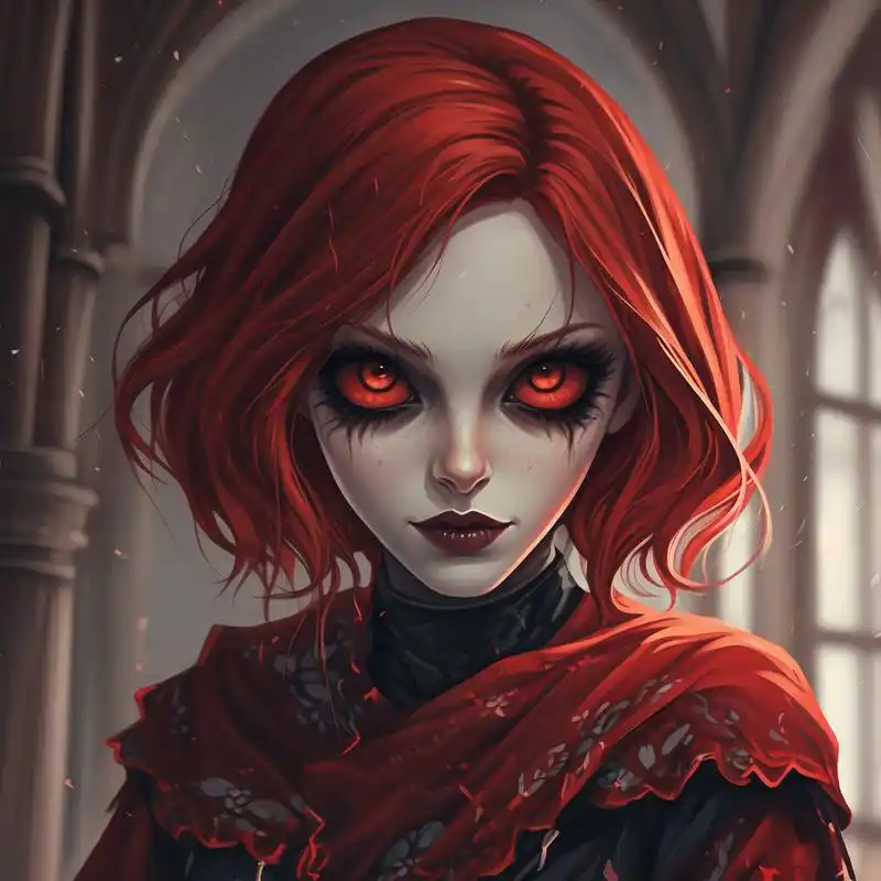 97神秘女鬼头像92 探索未知的诡异与美丽,一组神秘的女鬼头像来袭