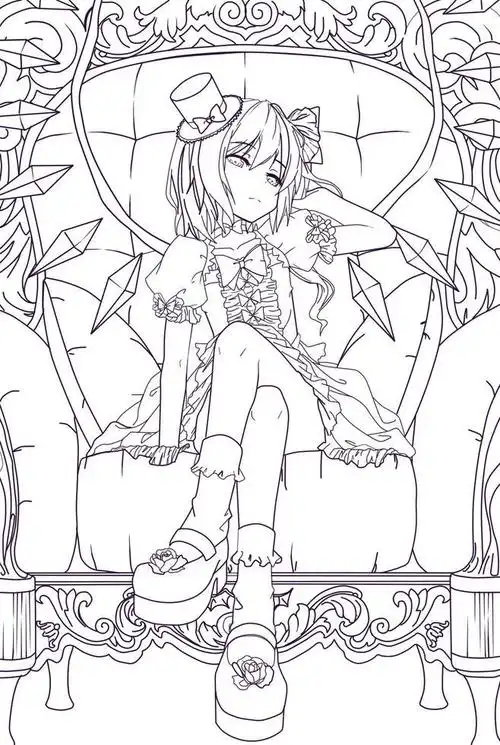 线稿全身漫画卡通人物绘画平面灵感素材