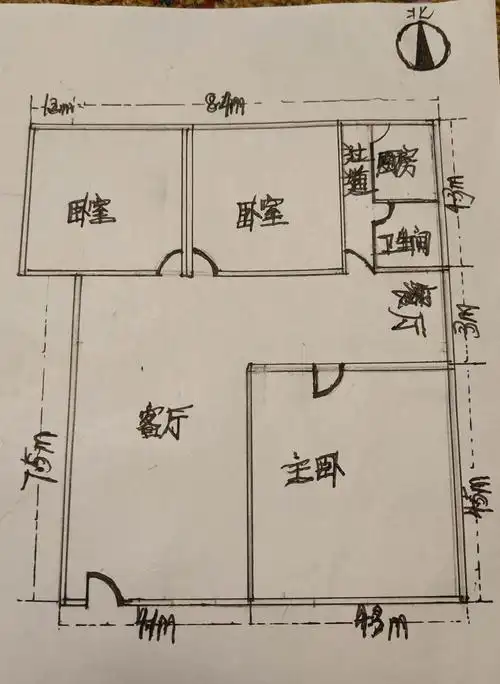 房屋的平面图可以让我们更直观地看出房屋的构造