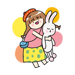 儿童车钥匙扣玩偶布偶玩具pngpsd2000*2000卡通手绘动物可爱快乐小猪