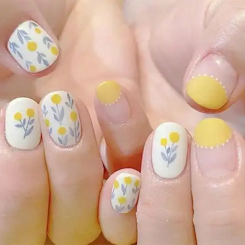 一波短圆美甲合集都很适合夏天啊