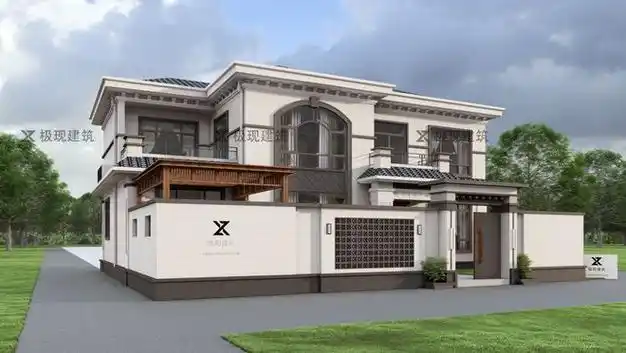 北京平谷丨二层新中式风格自建别墅