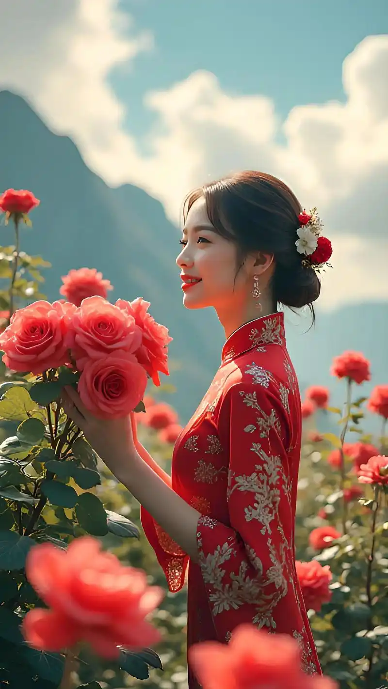 美景佳人 #国风古韵 #旗袍秀一秀女子好温柔 #让人着迷的东方之美