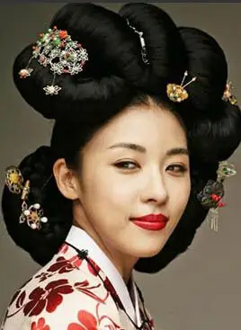 韩国古代女子发型造型