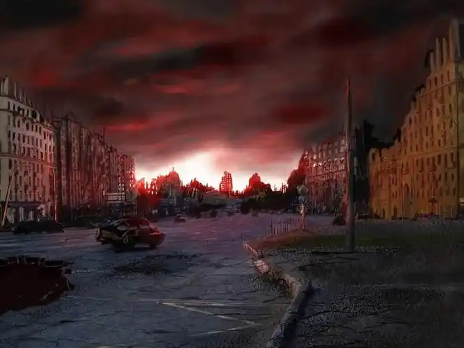 末日之后的城市-劫后余生的世界插画壁纸