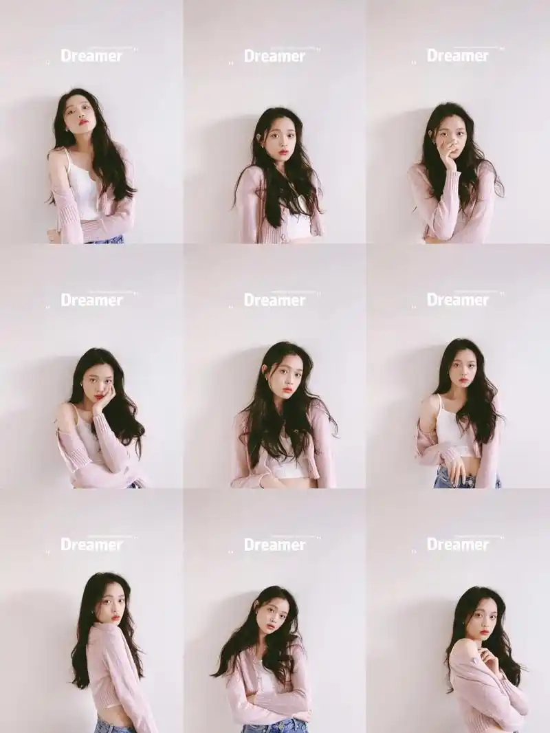 自拍九宫格姿势分享.