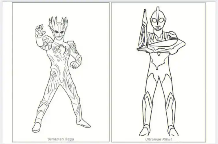 奥特曼简笔画涂色|🉑️打印