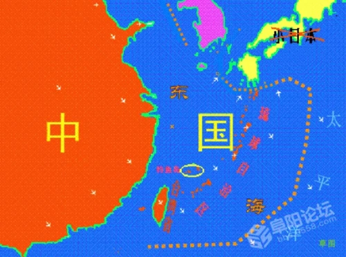 中国的领海能不能这样呢?当然,琉球哪怕不回归,独立也好,符合国际法!