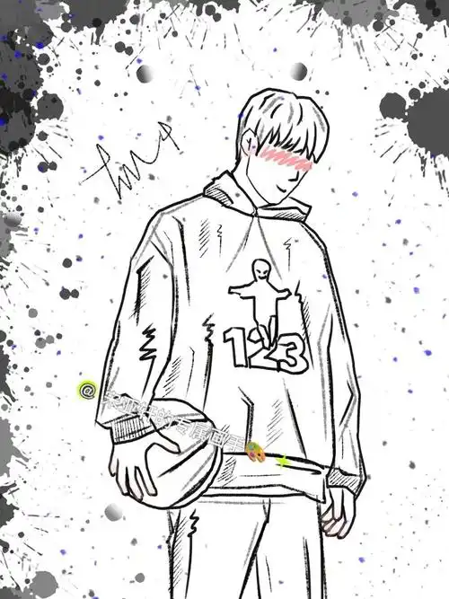 时团线稿刘耀文