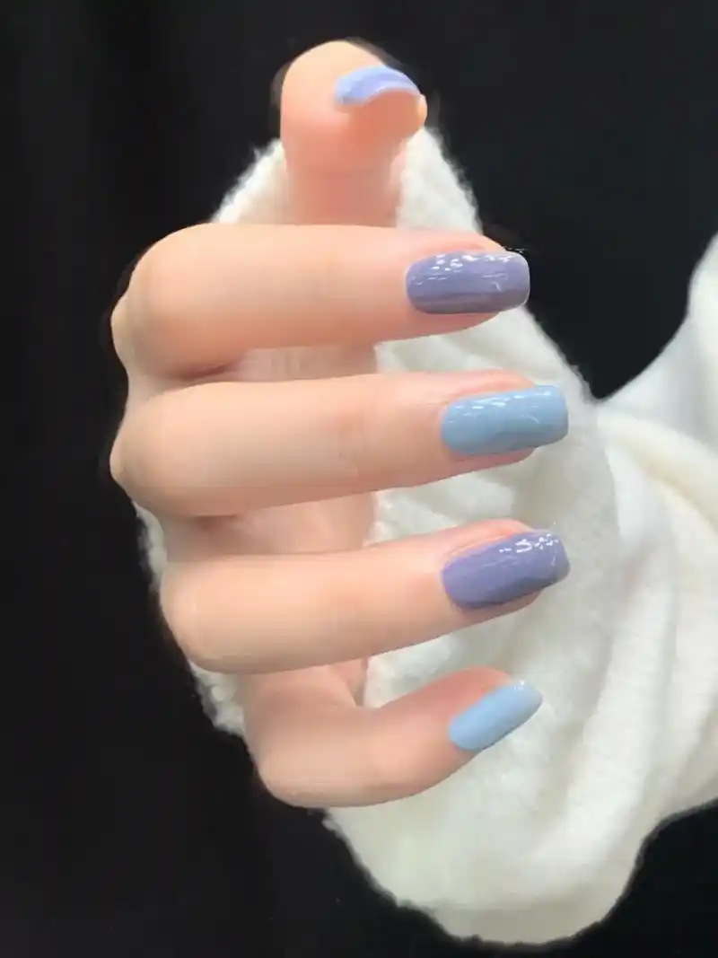 这次做的美甲颜色太治愈 - 抖音