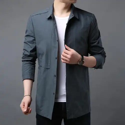 秋衣男外穿外套土秋装2021年新款秋季风衣成熟稳重春秋款休闲夹克