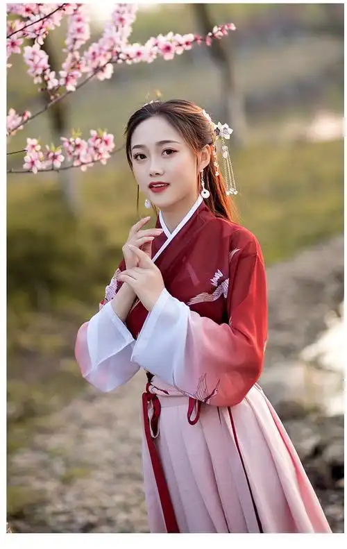 女士唐装汉服古装演出服装