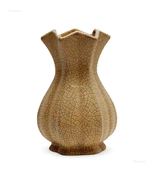 【明 鳝鱼黄哥窑花口瓶】拍卖品_图片_价格_鉴赏_明代单色釉瓷器_雅昌