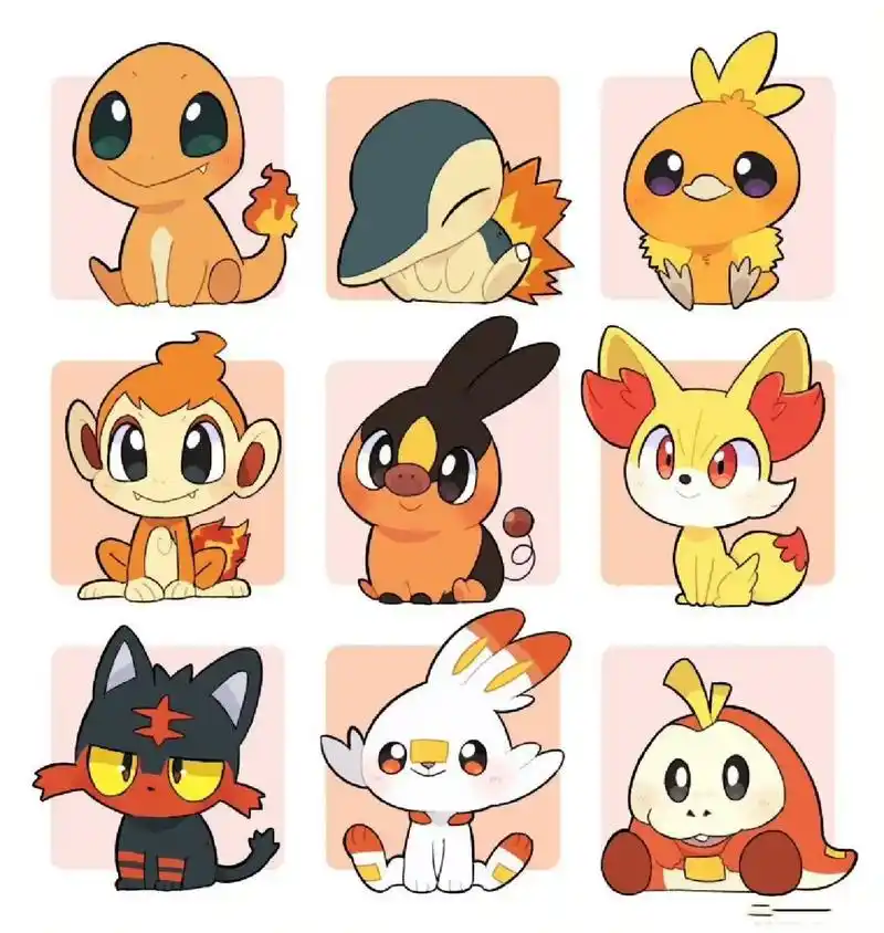 你最喜欢哪只火系御三家宝可梦?