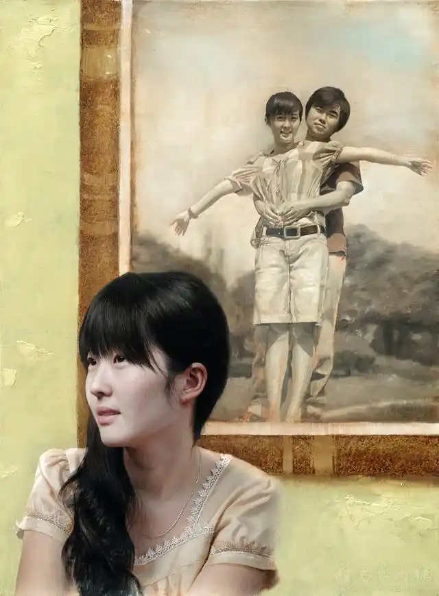 一组超逼真的写实人物油画欣赏美爆你的眼