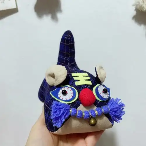 老粗布做一只布艺老虎附图纸