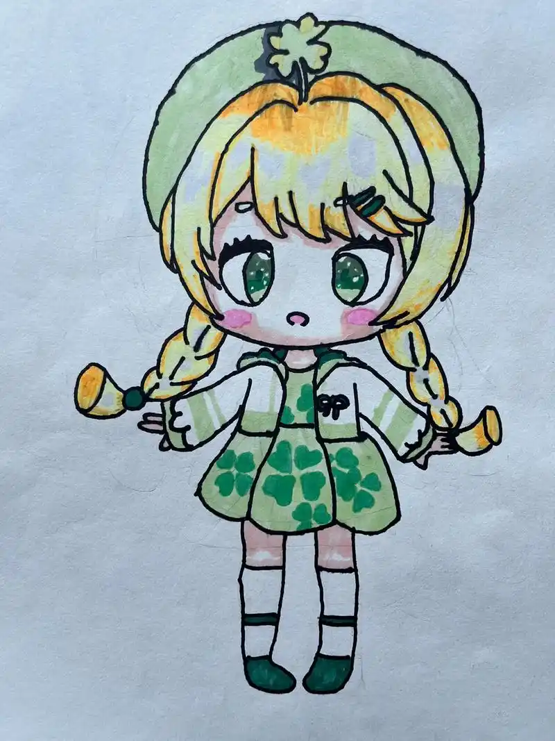 #原创手绘 #动漫人物绘画 #漫画女孩 - 抖音