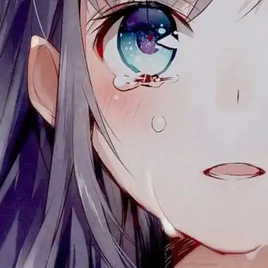 绝望崩溃流泪动漫头像女高清伤感动漫头像女生丧系痛哭图片