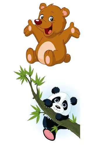 下载动物河马大象卡通形象生日礼物矢量免扣元素立即下载矢量手绘卡