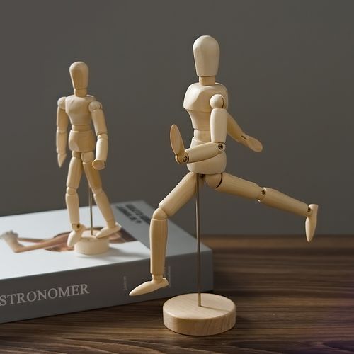 ins北欧木偶人体模型摆件仿真人偶活动关节家居装饰摆设素描模特