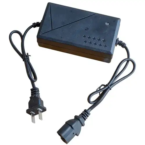 12v电动喷雾器充电器12v8ah背负式打药机通用三孔铅酸电瓶锂电池