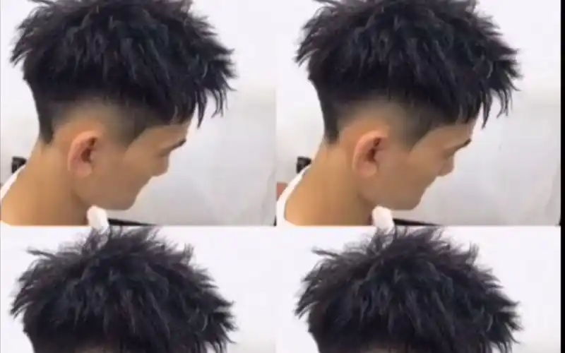 【男生发型】男生锡纸烫碎盖发型男生凌乱款烫发发型锡纸烫挑战?