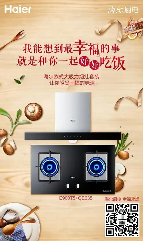 2017海尔厨电微海报