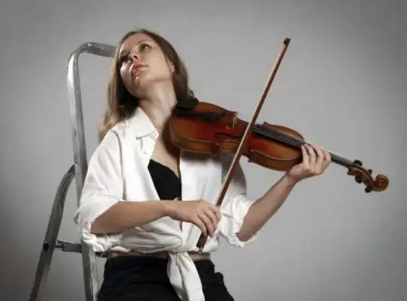 音乐百科根据这些图片学会如何演奏小提琴