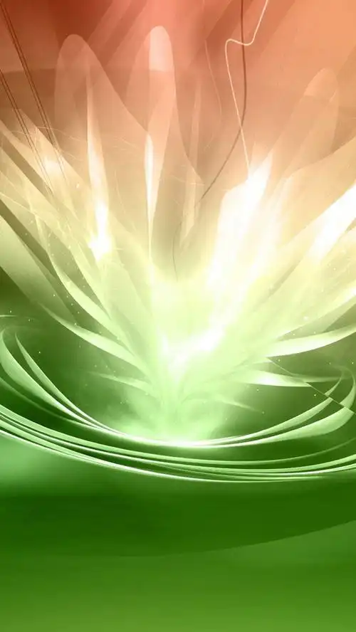 大气绿色发射光h5背景