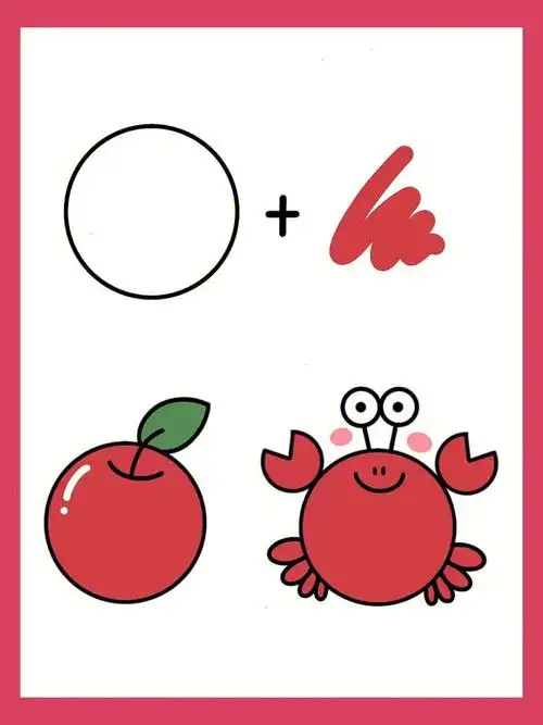 简笔画圆形的联想