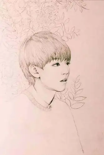 素描,彩铅!王俊凯的画像真的太美!