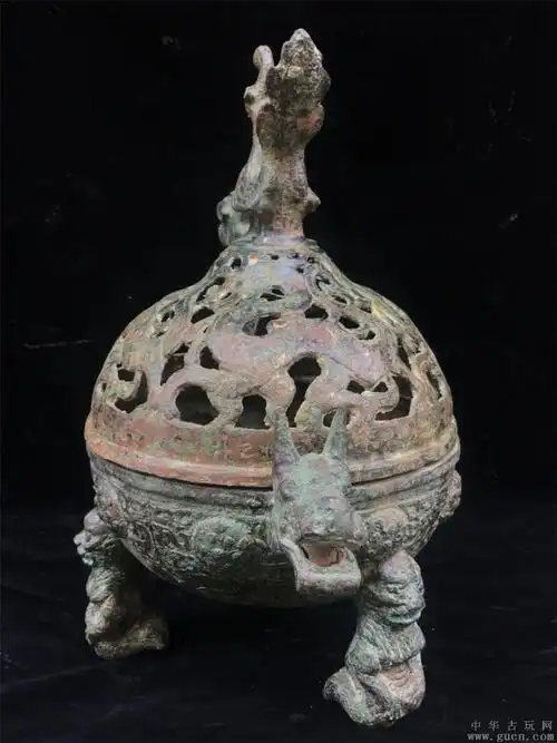 青铜龙凤香炉 - 中华古玩网 - 古董收藏,古玩收藏,古玩鉴定,古玩专场