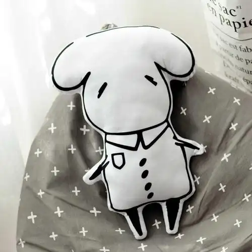 易烊千玺微博手绘一只羊抱枕靠垫毛绒玩具生日生日会毛绒布艺类玩具