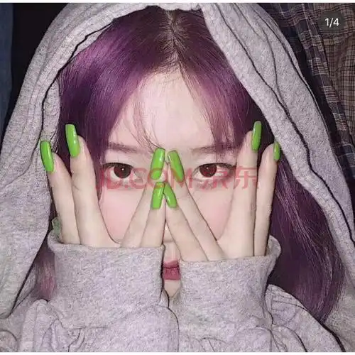 粉棕色染发剂2020流行色灰紫色黑加仑紫自己在家染发 雾霾星空紫