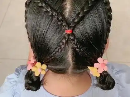 3~10岁宝贝上学发型,慢动作教学,一学就会#感谢抖音感谢抖 #家有萌娃