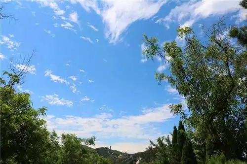 蓝天白云绿水青山颜值爆表立秋后的龙口南山美的不得了