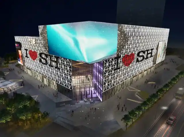 tsf购物中心灯光效果图