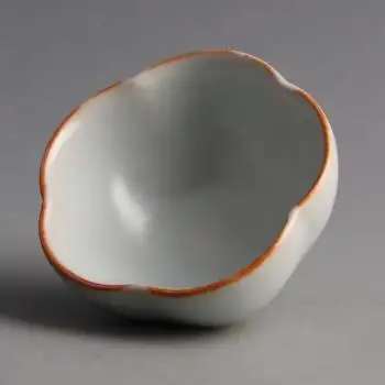 台湾晓芳窑茶杯开片汝窑梅花杯蔡晓芳品茗杯个人主人汝瓷单杯