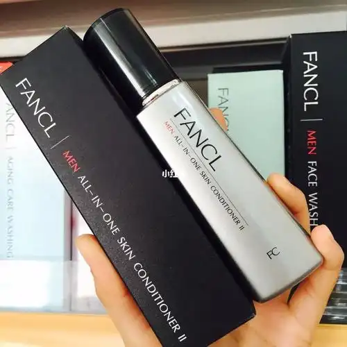 日本fancl芳珂男士乳液水精华三合一60ml,(2号保湿型)男士肌肤中油脂